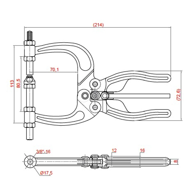 Vendita online Pinza manuale portata 320 Kg.